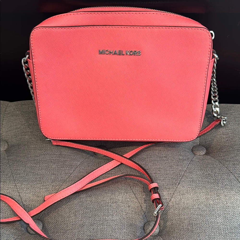 Michael Kors Coral Pink Crossbody Bag